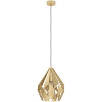 43814 Подвесной потолочный светильник (люстра) CARLTON, 1Х60W, E27, H1100, Ø310, сталь, золотой