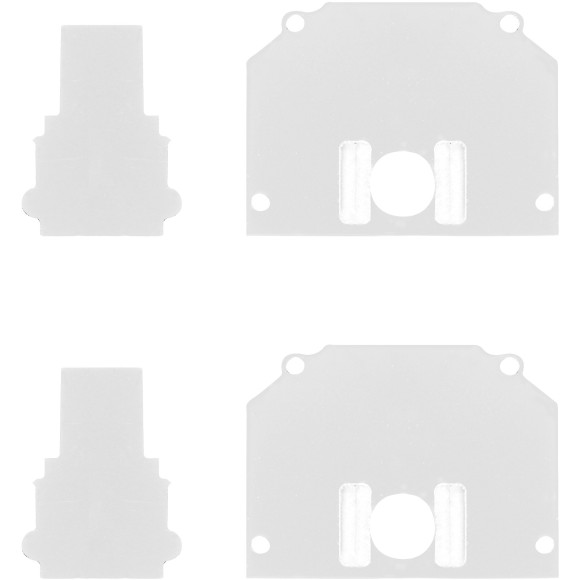 ST046.589.02 Торцевая заглушка (внешняя и внутрення 2+2шт)  ST-Luce Белый SKYLINE 220