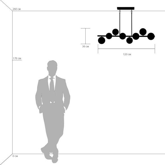 Подвесная люстра Croco 815083