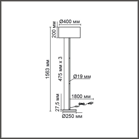 Торшер Lumion NIKKI 8250/2F