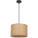 Arte Lamp STRAW A7090SP-1BK Подвесной современный светильник в эко стиле, с плафоном диаметром 30 см из натуральной плетеной соломы, основание черный металл, макс. высота 105 см, лампа E27 1шт до 40Вт IP20 220В