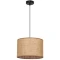 Arte Lamp STRAW A7090SP-1BK Подвесной современный светильник в эко стиле, с плафоном диаметром 30 см из натуральной плетеной соломы, основание черный металл, макс. высота 105 см, лампа E27 1шт до 40Вт IP20 220В