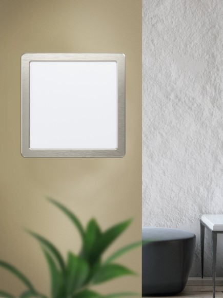 99185 Светодиодный встраиваемый светильник FUEVA 5, 17W (LED), 216х216, ET26, 2100lm, 4000K, сталь, никель 99185 Светодиодный встраиваемый светильник FUEVA 5, 17W (LED), 216х216, ET26, 2100lm, 4000K, сталь, никель