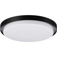Novotech VIRTUO STREET 359721 Уличный круглый потолочный LED-светильник, 30Вт, 2600Лм, CCT перекл. цветовой температуры внутри корпуса 2700/3200/4000К, CRI90, 220-240В, IP65, черный алюминий и белый пластик, диаметр 290 мм, высота 64,3 мм