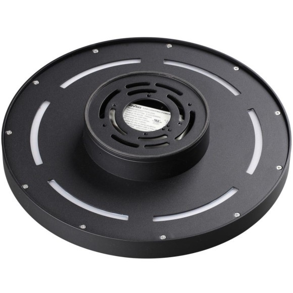 Novotech VIRTUO STREET 359721 Уличный круглый потолочный LED-светильник, 30Вт, 2600Лм, CCT перекл. цветовой температуры внутри корпуса 2700/3200/4000К, CRI90, 220-240В, IP65, черный алюминий и белый пластик, диаметр 290 мм, высота 64,3 мм