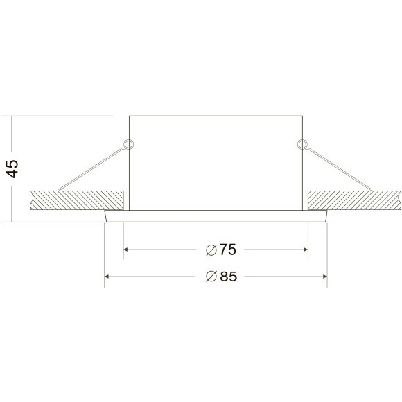 Встраиваемый светильник Maytoni DL032-2-01W Zoom IP65 под лампу 1xGU10 50W