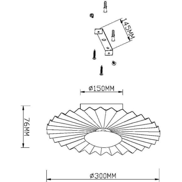 Настенный светильник (бра) Maytoni MOD233WL-L11BS3K