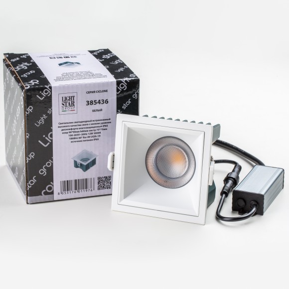 Светильник светодиодный универсальный IP65 Ciclone Lightstar 385436 Светильник светодиодный универсальный IP65 Ciclone Lightstar 385436