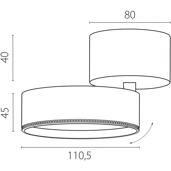 Белый накладной поворотный светодиодный спот 30Вт 36° CRI90 3000К 3510Лм Alta Pro Lightstar A5636SO