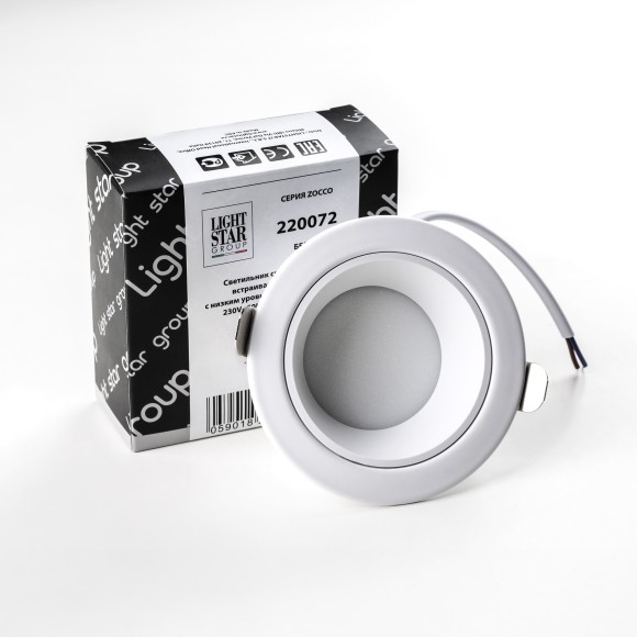 Светильник встраиваевый со встроенными светодиодами Zocco Lightstar 220072