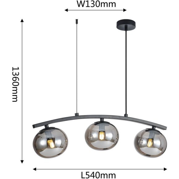 Подвесной светильник Arcata 4054-3P