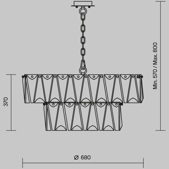 Подвесной светильник Maytoni MOD043PL-12CH Подвесной светильник Maytoni MOD043PL-12CH