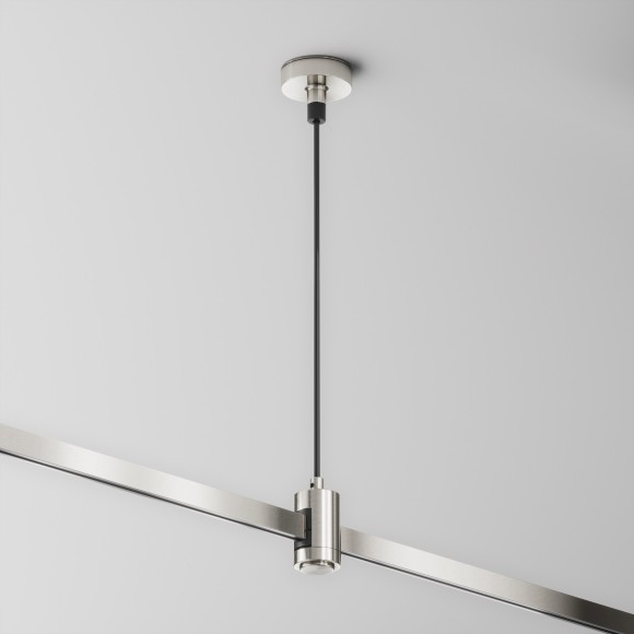 Подвес тросовый Hang с вводом питания Maytoni Flarity платина TRA157SW-B1-PT Подвес тросовый Hang с вводом питания Maytoni Flarity платина TRA157SW-B1-PT