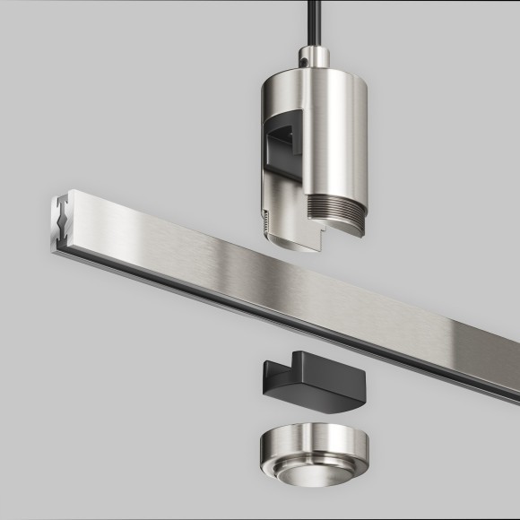 Подвес тросовый Hang с вводом питания Maytoni Flarity платина TRA157SW-B1-PT Подвес тросовый Hang с вводом питания Maytoni Flarity платина TRA157SW-B1-PT