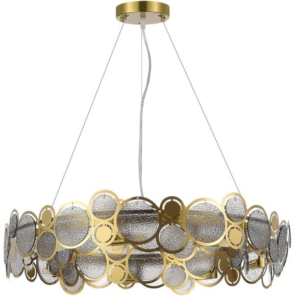 SL6133.313.09 Светильник подвесной ST-Luce Латунь/Дымчатый G9 9*5W 4000K SWATCH