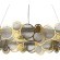 SL6133.313.09 Светильник подвесной ST-Luce Латунь/Дымчатый G9 9*5W 4000K SWATCH
