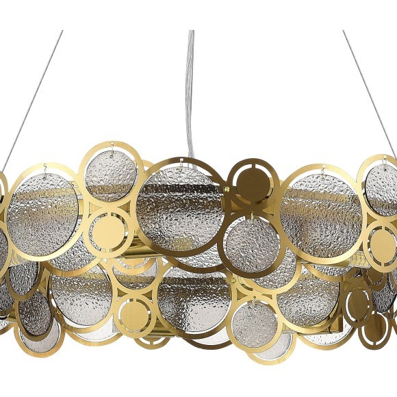 SL6133.313.09 Светильник подвесной ST-Luce Латунь/Дымчатый G9 9*5W 4000K SWATCH