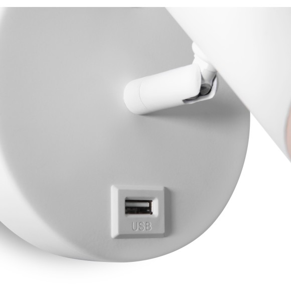 Спот светодиодный с выключателем и USB-портом PointFive FR10006CW-L6W Спот светодиодный с выключателем и USB-портом PointFive FR10006CW-L6W