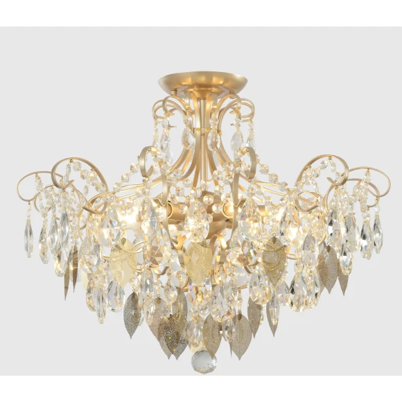 Светильник потолочный Crystal Lux ESMIRALDA PL6 GOLD 0523/106