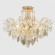 Светильник потолочный Crystal Lux ESMIRALDA PL6 GOLD 0523/106