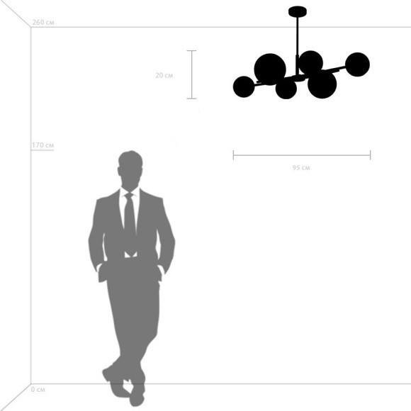 Люстра потолочная Lightstar 815460 Croco под лампы 6xE14 240W