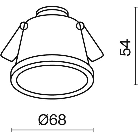 Встраиваемый светильник Maytoni DL049-01WG Reif под лампу 1xGU10 50W