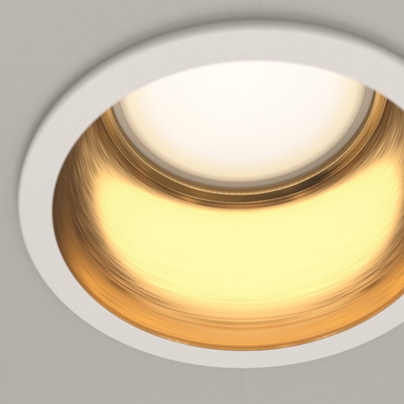 Встраиваемый светильник Maytoni DL049-01WG Reif под лампу 1xGU10 50W