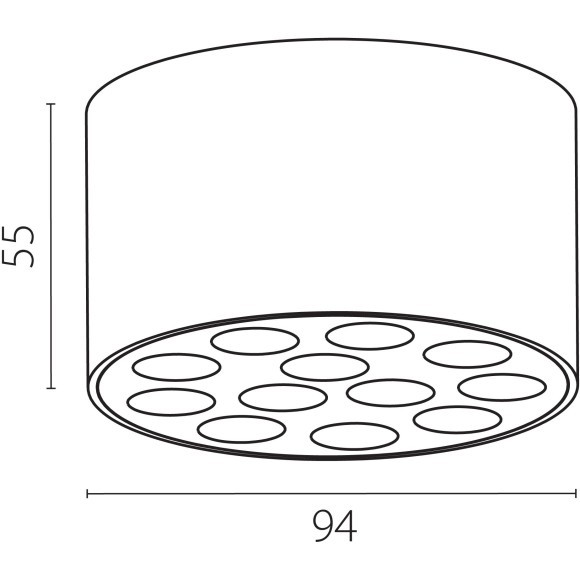 Светильник потолочный 9W 750LM 4000K, черный/золото Guarda Lightstar 080942