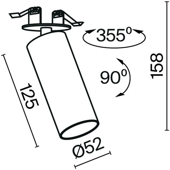 Потолочный светильник Technical C053CL-L12W4K-W-B Потолочный светильник Technical C053CL-L12W4K-W-B