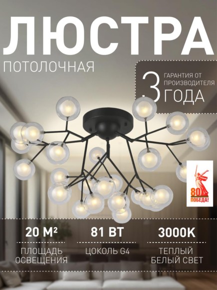 Потолочная люстра Ligamentum 2481-9U