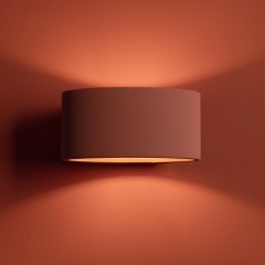 Настенная красная бра с плафоном из цемента под сменную лампу G9 Freya Terra FR5582WL-01R Настенная красная бра с плафоном из цемента под сменную лампу G9 Freya Terra FR5582WL-01R