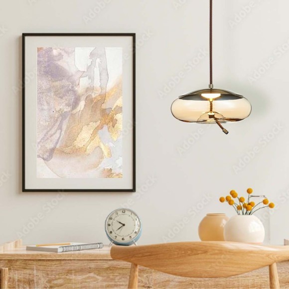 SL6108.303.01 Люстра подвесная ST-Luce Бронза/Янтарный LED 1*10W 3000K OZZIO