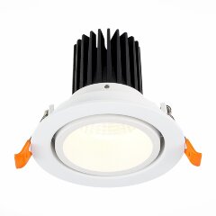 ST705.538.10 Св-к встр. Белый LED 1*10W 3000K 750Lm Ra90 38° IP20 D102xH85 170-240V Встраиваемые светильники ST705.538.10 Св-к встр. Белый LED 1*10W 3000K 750Lm Ra90 38° IP20 D102xH85 170-240V Встраиваемые светильники