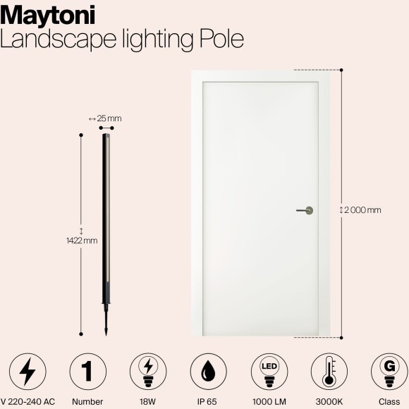 Ландшафтный светильник Outdoor O440FL-L18GF3K Ландшафтный светильник Outdoor O440FL-L18GF3K