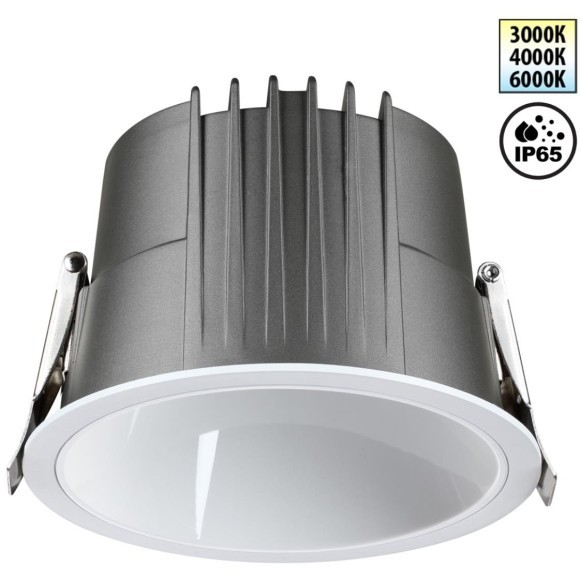 Светильник встраиваемый с переключателем цветовой температуры IP65 LED 20W 3000К\4000К\6000К Novotech LANG 359428