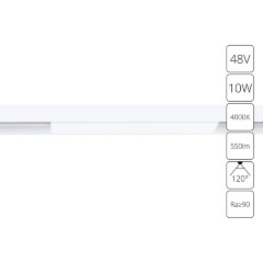 A4662PL-1WH Трековый магнитный светодиодный светильник Arte Lamp Linea 2.0 CRI90+ 4000К 550Лм 120° 10Вт