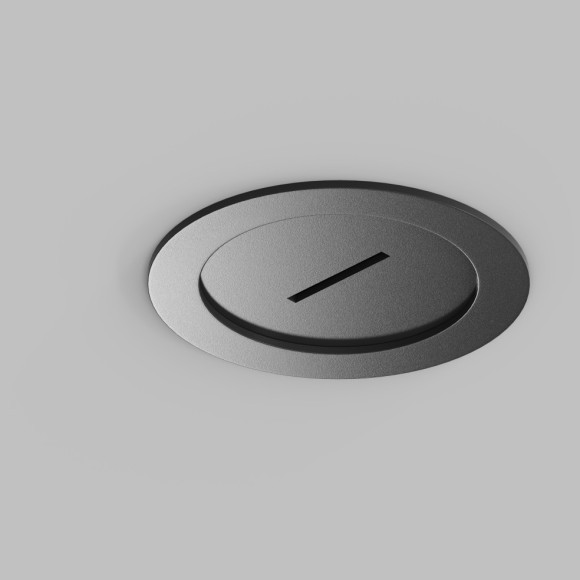 Встраиваемое основание с вводом питания для шинопровода-ремня Denkirs Belty TR5513-BK Встраиваемое основание с вводом питания для шинопровода-ремня Denkirs Belty TR5513-BK