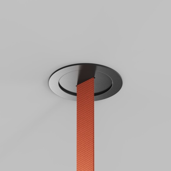 Встраиваемое основание с вводом питания для шинопровода-ремня Denkirs Belty TR5513-BK Встраиваемое основание с вводом питания для шинопровода-ремня Denkirs Belty TR5513-BK