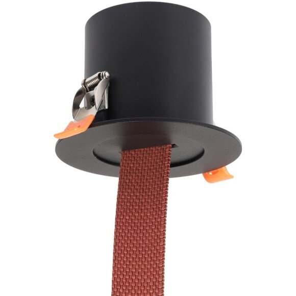 Встраиваемое основание с вводом питания для шинопровода-ремня Denkirs Belty TR5513-BK Встраиваемое основание с вводом питания для шинопровода-ремня Denkirs Belty TR5513-BK