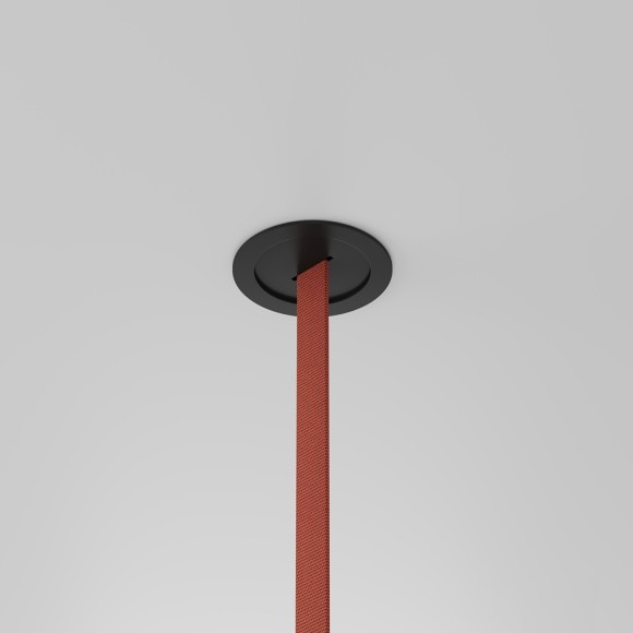 Встраиваемое основание с вводом питания для шинопровода-ремня Denkirs Belty TR5513-BK Встраиваемое основание с вводом питания для шинопровода-ремня Denkirs Belty TR5513-BK