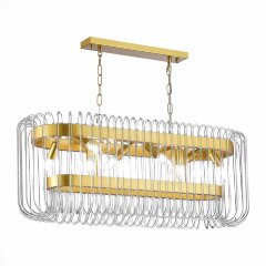 SL1228.203.08 Люстра подвесная ST-Luce Золотистый/Прозрачный E14 8*40W GROSSETO SL1228.203.08 Люстра подвесная ST-Luce Золотистый/Прозрачный E14 8*40W GROSSETO