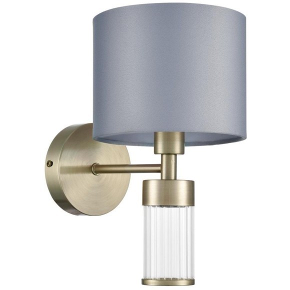 8108/1W MODERNI LN25 латунь титаниум/серый, металл/текстиль/стекло Бра E14 40W 220V DAMONA 8108/1W MODERNI LN25 латунь титаниум/серый, металл/текстиль/стекло Бра E14 40W 220V DAMONA