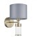 8108/1W MODERNI LN25 латунь титаниум/серый, металл/текстиль/стекло Бра E14 40W 220V DAMONA 8108/1W MODERNI LN25 латунь титаниум/серый, металл/текстиль/стекло Бра E14 40W 220V DAMONA