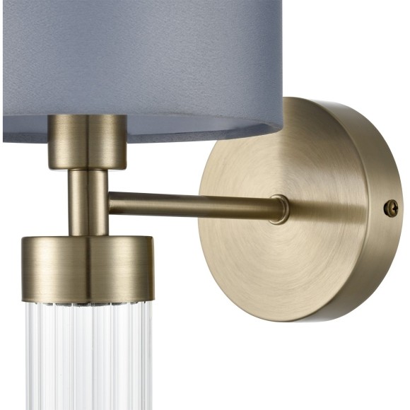 8108/1W MODERNI LN25 латунь титаниум/серый, металл/текстиль/стекло Бра E14 40W 220V DAMONA 8108/1W MODERNI LN25 латунь титаниум/серый, металл/текстиль/стекло Бра E14 40W 220V DAMONA