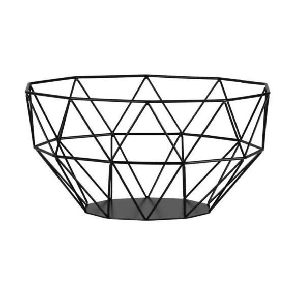 427083 UEDA Декоративная чаша сталь черный H130, D250