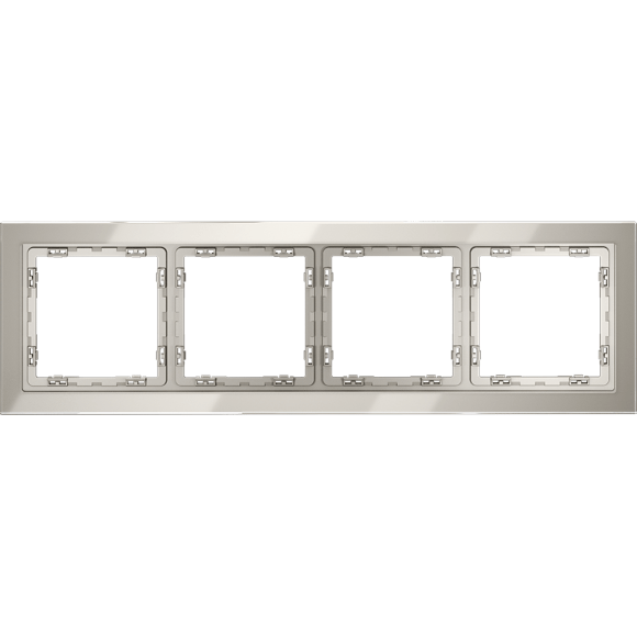 Рамка стеклянная VOLTUM S70 на 4 поста, (кашемир, стекло)