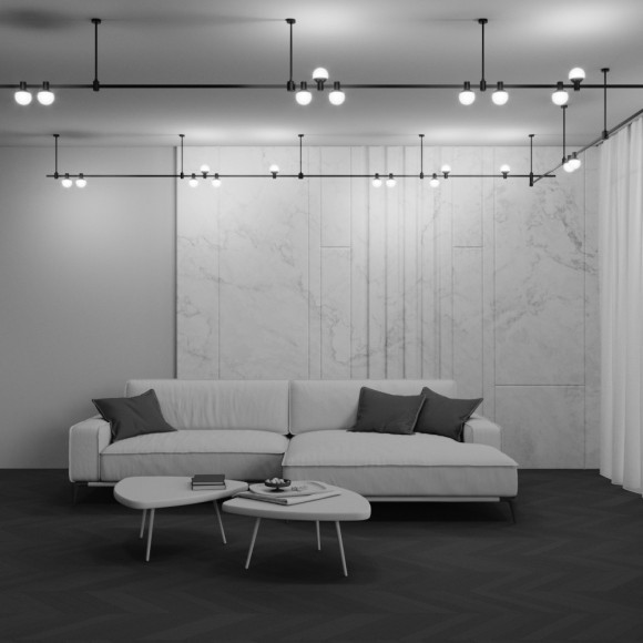 Магнитный трековый светильник Maytoni Flarity TR149-1-5W3K-B 3000K 300лм 5Вт