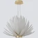 Crystal Lux ARTICHOKE SP8+1 GOLD 4150/309 Люстра подвесная дизайнерская, основание золото, прозрачное стекло артишок 8xE14 + LED 3000K 1500Лм, большая люстра для гостиной и зала