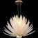 Crystal Lux ARTICHOKE SP8+1 GOLD 4150/309 Люстра подвесная дизайнерская, основание золото, прозрачное стекло артишок 8xE14 + LED 3000K 1500Лм, большая люстра для гостиной и зала