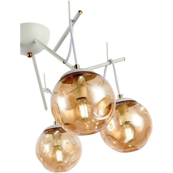 SLE110202-05 Светильник потолочный Белый/Янтарный E14 5*40W CALLETTA SLE110202-05 Светильник потолочный Белый/Янтарный E14 5*40W CALLETTA